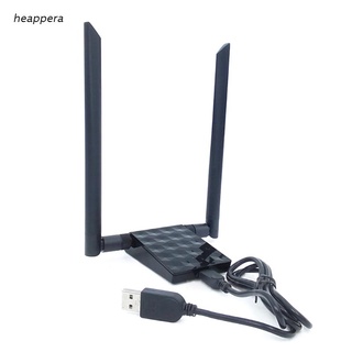 hea 1200Mbps, USB Wireless Network WiFi Dongle High Gain Wireless USB WiFi Adapter Antennas for PC/Desktop/Laptop/Mac