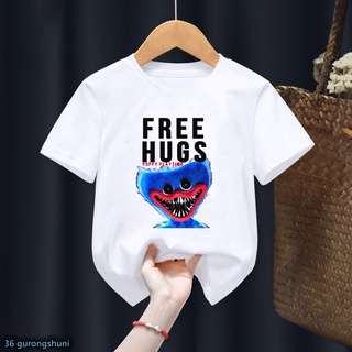 Camiseta Para Niños/Niñas Divertido Huggy Wuggy horror Juguete Poppy Playtime Impresión Navidad Ropa De Año Nuevo