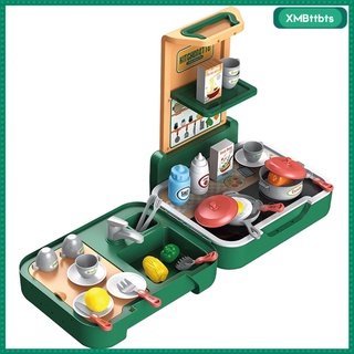 [tbts] pretender juguetes casa con mochila extraíble juego de rol médico kit niños cocina playset para cocina cocina
