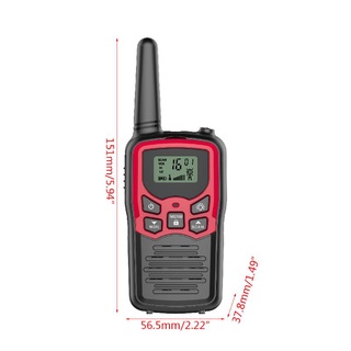 hung walkie talkies para adultos de largo alcance 4 unidades de radios de 2 vías hasta 5 millas de distancia en campo abierto 22 canales frs/gmrs walkie ta (2)