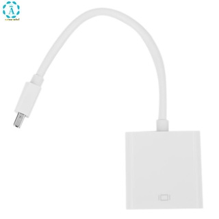 Para MacBook Air Pro Imiac Mac Mini Thunderbolt DisplayPort puerto DP VGA cable Adaptador 1080p (blanco)