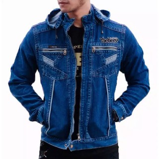 Juns hombres Jeans chaquetas/Premium sudadera con capucha Jeans chaquetas la baya talla M L XL XXL