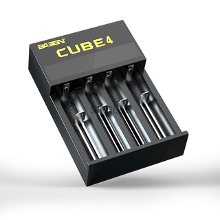 Basen CUBE 4 ranuras cargador de batería 18500/14650/16650/26650/21700 cargador