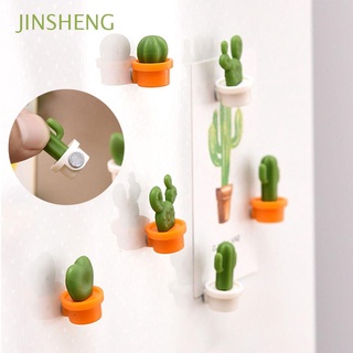 jinsheng novedad mensaje pegatina lindo cactus imanes de nevera mini suculenta imán botón refrigerador decoración del hogar/multicolor