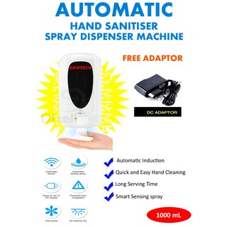 Dispensador automático de jabón de Alcohol de 1000 ml dispensador de pulverizador Plus adaptador