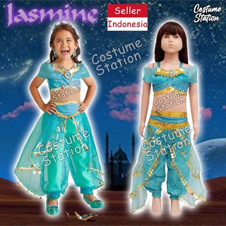 Disfraz de princesa de Disney Jasmine/disfraz de Disney Aladdin para niñas