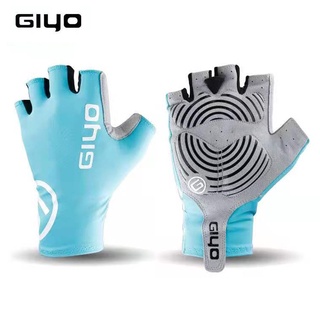 giyo - guantes de medio dedo para ciclismo, antideslizantes, guantes de bicicleta, ciclismo de carretera, guantes de bicicleta