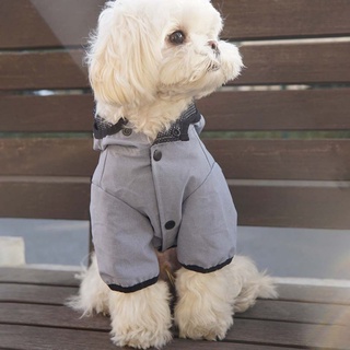 Pet Raincoat Waterproof Reflective Portable Hooded Poncho Dog Outdoor Clothes For Teddy All Season Rain Coat for Samll Mediumn (2)