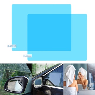 th 2 piezas de espejo de ventanas laterales de coche a prueba de lluvia película antiniebla transparente pegatina protectora antiarañazos impermeable película de ventana para espejos de coche ventanas seguras suministros de conducción (1)