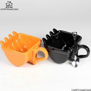 340ml divertido tazas excavadora cubo modelo tazas de café creativo taza de cerámica
