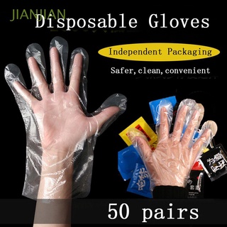 jianjian guantes de plástico vegetal ecológicos proteger guantes desechables embalaje independiente restaurante fruta cocina transperent alimentos alimentos guantes