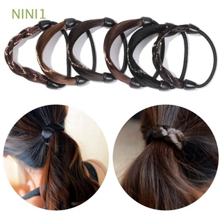 nini1 alta calidad headwear multicolor banda elástica anillo de pelo mujeres moda peluca caliente fijo peinado cabeza cuerda