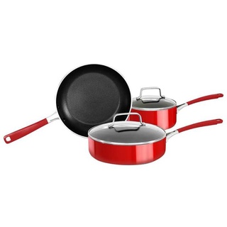 Kitchenaid - utensilios de cocina antiadherentes, color rojo, aluminio, KC2AS05BER