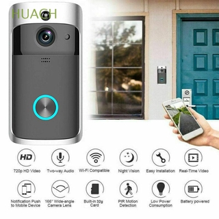 HUACH nuevo timbre de puerta WiFi timbre IR Video inalámbrico seguridad del hogar útil anillo Visual cámara intercomunicador inteligente/Multicolor
