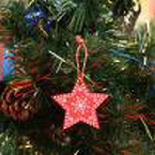 20 piezas de 5 cm de madera de navidad adornos colgantes diy decoración de árbol de navidad (b)