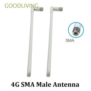 GOODLIVING 2pcs Profesional 3G 4G LTE Estable Conector SMA|Antena Wifi Universal External Plegable Huawei modem Router 5dBi Router antena