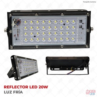 REFLECTOR LED 30W (300W) LUZ BLANCA LUPA