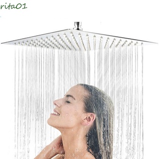 rita01 spa cabezal de ducha grande rociador grifo de alta presión de acero inoxidable baño sobre la cabeza cuadrado grifo de agua boquilla