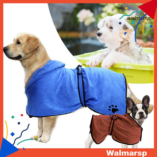 [wal] albornoz de perro ligero duradero toalla suave super absorbente para mascotas