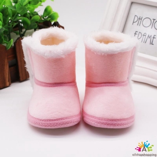 Bebé niña y niño botas de algodón suave Casual zapatos de invierno