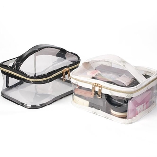 estuche transparente Transparent de viaje cosmetiquera para maquillaje/estuche transparente/bolsa de almacenamiento para la oficina