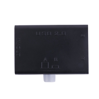 Mini USB compartir compartir interruptor caja Hub 2 puertos PC ordenador escáner impresora