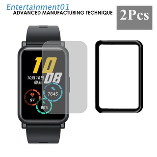 ENT 2Pcs Curved Full Cover /TPU Clear Protective Film For -Huawei Honor ES/Watch Fit