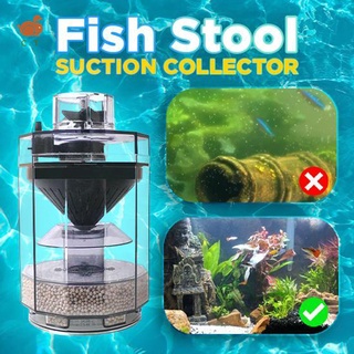 taburete de peces colector de succión para tanque de peces automático de peces filtro fecal aumentar oxígeno y limpieza acuario 16*9cm
