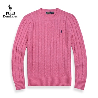 [disponible en inventario] ralph 2021 laurens: suéter de cuello redondo para hombre, diseño de punto, diseño de pony, diseño de punto, cable clásico, tejido de algodón