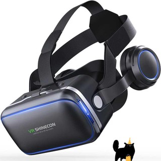 Vr Box gafas de realidad Virtual con auriculares - Shinecon (negro) Citcatlife