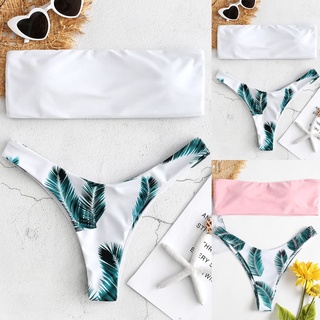 Women Floral Print Bikini Set Push-Up Swimsuit Beachwear Padded Swimwear (1)