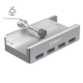 FASHION ORICO MH4PU-P Metal Back Clip USB3.0 Four Ports HUB for Android Power Port