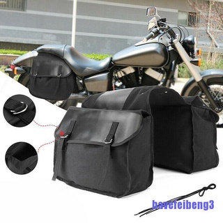 [hafvebh3] motocicleta touring sillín bolsa de lona negro impermeable alforjas moto equipaje gfds