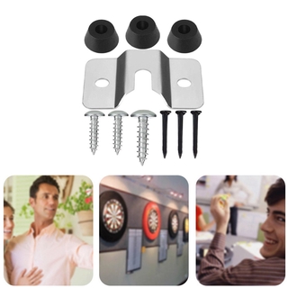 Tablero de dardos soporte de montaje conjunto colgante gancho de pared Dartboard soporte de montaje Kit de soporte de fijación de dardos Kit de Hardware (1)