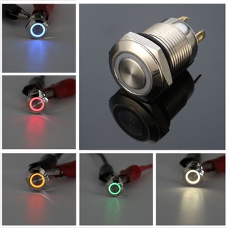 LY Universal LED en / de Brand New Coche de aluminio Empuje el interruptor de boton Durable Util Moda Hot Símbolo/Multicolor (8)