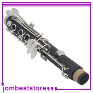 clarinete profesional negro ébano cuerpo 17 teclas bb clarinete con estuche