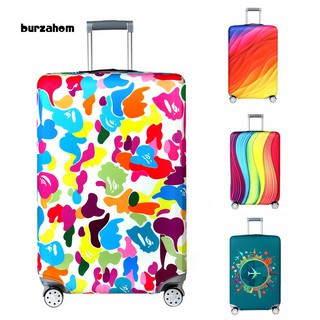 Bur-20/24/28inch viaje elástico colorido a prueba de polvo maleta maleta cubierta protectora