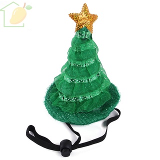 Navidad mascota sombrero Collar conjunto de vestir gorra mascota divertido tocado Cosplay accesorios para gato perro (7)