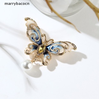 marrybacocn broches de mariposa para mujer brillante circonita insecto pin moda joyería mx
