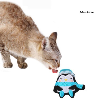 BL-árbol de navidad muñeco de nieve pingüino mascota gato suave mordedura masticar Catnip juguete interactivo (2)