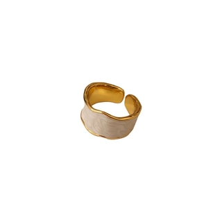 retro golden border anillos florecientes elegante anillo de oro mujeres moda accesorios de joyería (9)