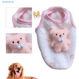 weimeiyu perro disfraz de perro chaleco ropa bonita de dibujos animados perro ropa chaleco sin mangas para perro