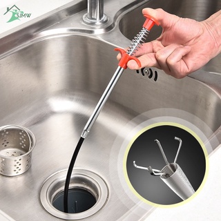 SJMW Pipe dragado herramientas de drenaje de pelo de limpieza de tuberías limpiador de dragas herramientas de limpieza del hogar para la cocina (9)
