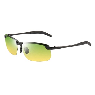 [brblesiyamx] gafas polarizadas para conducir/golf/marco de medio metal uv400 para hombre (5)