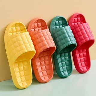 Moda Yeezy Slide Sandalias / Zapatillas de casa con plataforma gruesa para mujer, chanclas antideslizantes con suela blanda de EVA, para baño (1)