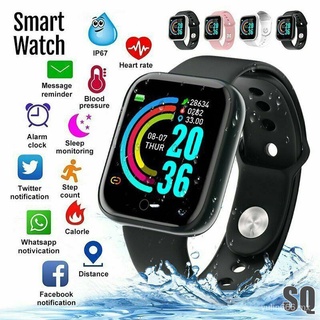 YL🔥Stock listo🔥Y68 Smartwatch y68 smart watch para android/ios pulsera inteligente D20S pulsera inteligente frecuencia cardíaca y presión arterial deportes