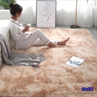 (itisu2) alfombra shaggy tie-dye impreso de felpa piso esponjoso alfombra de área alfombra sala de estar (9)