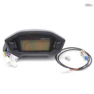 medidor digital universal de 7 colores tacómetro velocímetro odómetro engranaje indicador de combustible para motocicleta