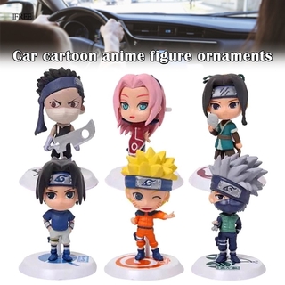 6 unids/Set Classic Figurine Naruto PVC figura de acción juguetes completo modelo regalos para niños (1)