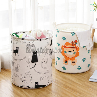 KUD bolso de bebé niño juguetes de algodón cesta de lavandería lavado ropa impresión bolsa de almacenamiento (1)